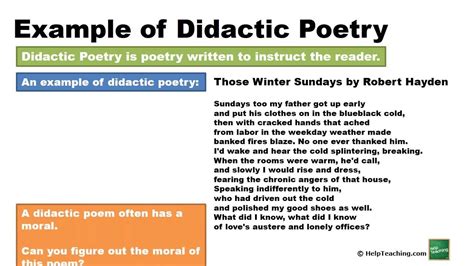 Didactic Poetry Definition and its Various Perspectives